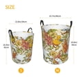 thumbnail image 5 of Haiem Ducks And Flowers Leather Dirty Clothes Laundry Basket,Sturdy & Waterproof,Collapsible Round Design For Efficient Space Management,Multi-Purpose Storage Basket, 5 of 8
