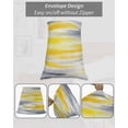 thumbnail image 7 of Yellow Gray White Pillow Covers Standard Size 2 Pack, Farmhouse Gradient Abstract Art Soft Bed Throw Pillowcases Breathable Cooling Long Lumbar Body Pillow Sham Cover for Bed Sofa 20''x26'', 7 of 7