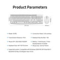 thumbnail image 3 of FUDE FUDE EK785 2.4G Wireless Keyboard and Mouse Combo, Portable for Office & Gaming, Multi-System Compatible, Black/White Options, Batteries Not Included, 3 of 6