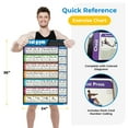 thumbnail image 3 of Total Gym 24"x 36" Colored Exercise Chart Poster w/ 35 Workouts, 1-Pack, 3 of 6