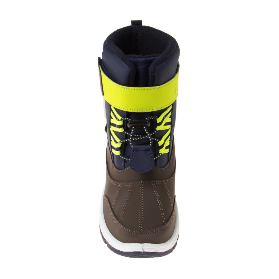 Avalanche Toddler Boys' Synthetic Snow Boots with Bungee Cord and Hook & Loop Closure