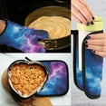 thumbnail image 5 of Yayeee Oven Mitts and Pot Holder Set of 2 Heat Resistant Kitchen Gloves Baking Hot Pad, Galaxy Pattern, 5 of 5