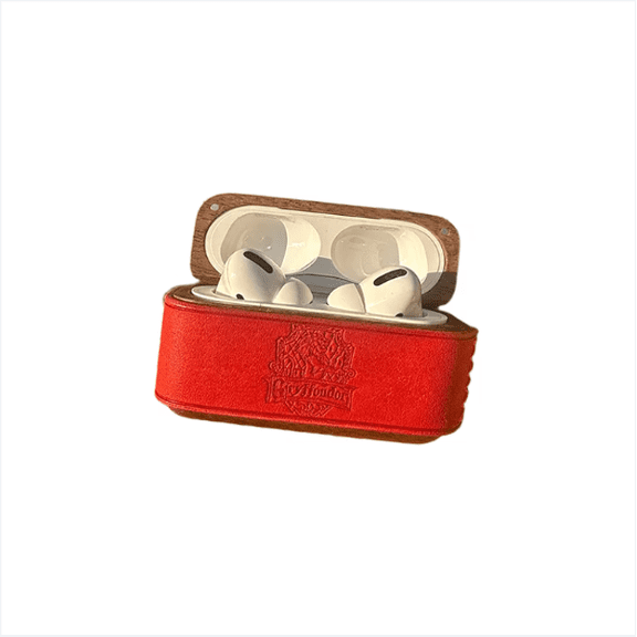 Genuine Leather & Wood AirPods Case, Retro Protective Cover for AirPods 4 & Pro 3/2