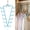 Blue,13.78X6.69", variant on V Shaped Closet Organizer Hanger,13.78X6.69" Multi Hook Storage Rack,Heavy Duty 360°Swivel Triangle Closet Organizer,Wardrobe Space Saver Organizer,Dual Side Hanging Rack for Hats,Scarves,Belts