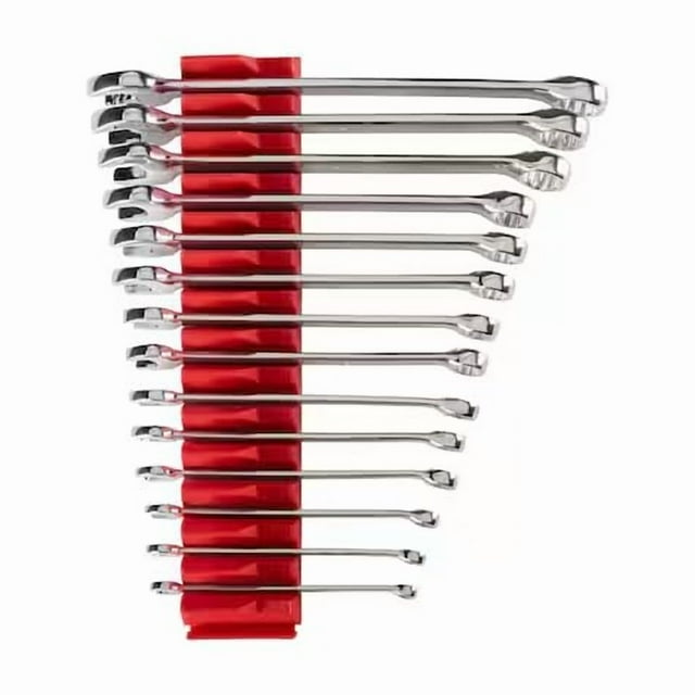 MOLLIFII Combination Wrench Set w/Modular Slotted Organizer, 14-Piece 6-19 mm, Mfr: WCB95201-A