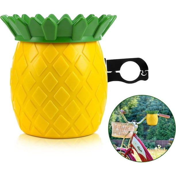 Bike Pineapple Drink Holder, Cute Bicycle Coffee Cup Holder with Metal