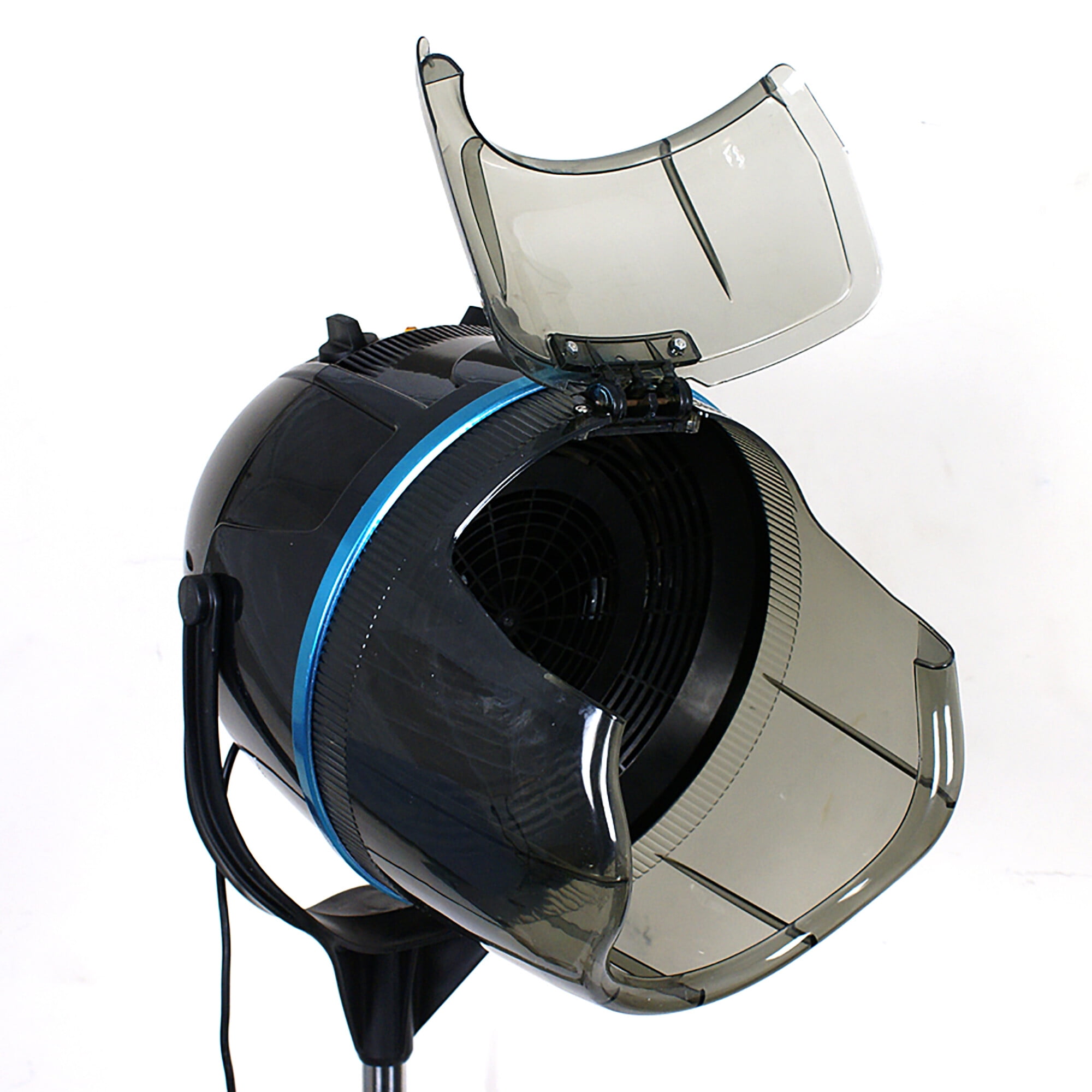 ZENY Professional Adjustable Hooded Bonnet Hair Dryer with Rolling Stand 1300W Salon Dryer, Black