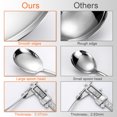 thumbnail image 7 of Stainless Steel Serving Spoon Set of 6 Pieces for Catering, Dishwasher Safe, 9.14 Inches Large Serving Utensils of Spoons(Silver), 7 of 7