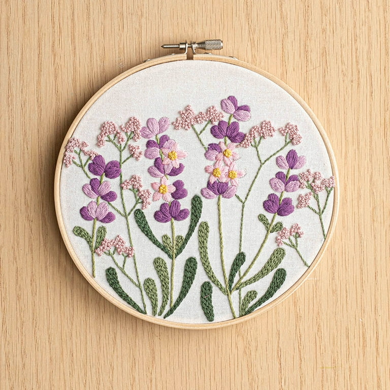 LAVENDER Punch Needle Embroidery Kit -   Punch needle embroidery,  Embroidery kits, Embroidery patterns