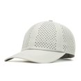 thumbnail image 3 of WGRFFH Men Quick Dry Baseball Cap,Laser Cut Mesh Ball Curved Brim Snapback Hat,Summer Adjustable Performance Hat,Breathable Perforated Baseball Cap,6 Panel Baseball Cap,Sun Protection Light Ashy A, 3 of 3