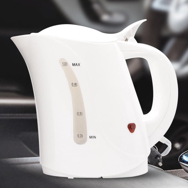 Hervidor eléctrico para coche de 1000ml, de calefacción, agua caliente, tetera para café, tetera de viaje para camión, tetera para camión, agu 12V 150W Soledad Hervidor eléctrico de coche