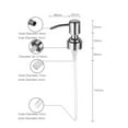 thumbnail image 5 of Replacement Pump Stainless Steel Soap and Lotion Dispenser Pump Dispenser Replace Head Apply to 26mm-27.4mm Diameter 1PCS, 5 of 7