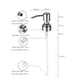 thumbnail image 5 of Bomba de repuesto Dispensador de loción y jabón de acero inoxidable Dispensador de bomba C Abanopi Accesorios de repuesto, 5 of 6