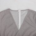 thumbnail image 2 of Vestido corto ajustado de fiesta de cóctel con escote en V y manga larga sexy para mujer, vestido de fiesta de otoño e invierno de manga larga, vestido corto ajustado de fiesta para club, 2 of 4