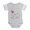 Heather Gray, variant on CafePress - Ladybug Lia - Cute Infant Baby Football Bodysuit