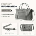 thumbnail image 4 of Waterproof Weekender Bag for Women, Travel Duffle with Trolley Sleeve, Overnight Hospital Bag for Labor Delivery, Carry On Luggage for Men, Sports Gym Essentials, 4 of 7