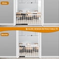 thumbnail image 2 of Puerta para Perros YORWHIN de Metal Blanco para Perros Pequeños, Altura Corta de 13.3 cm, 2 of 7