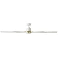 thumbnail image 4 of WAC Lighting Aura Indoor Outdoor 8-Blade Smart Ceiling Fan 72in with 3000K LED and Remote Control - 72 Matte White/Soft Brass Ring, 4 of 5