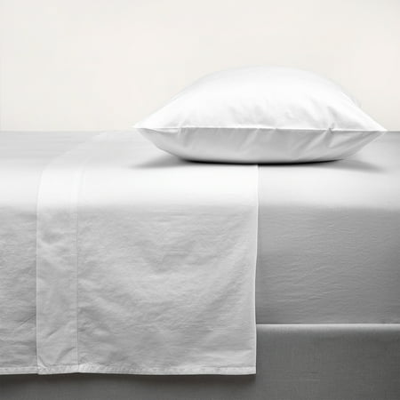 100% Organic Cotton King Percale Pillowcase Ultra Light Breathable Cool & Crisp 2-Piece Set White by Purity Home