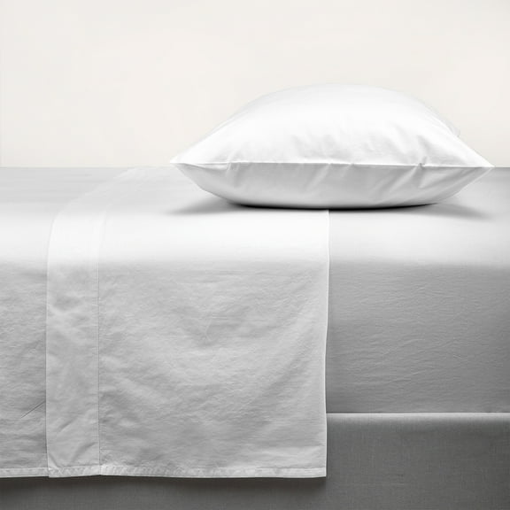 100% Organic Cotton Standard Percale Pillowcase, Ultra Light, Breathable, Cool, & Crisp 2-Piece Set White by Purity Home