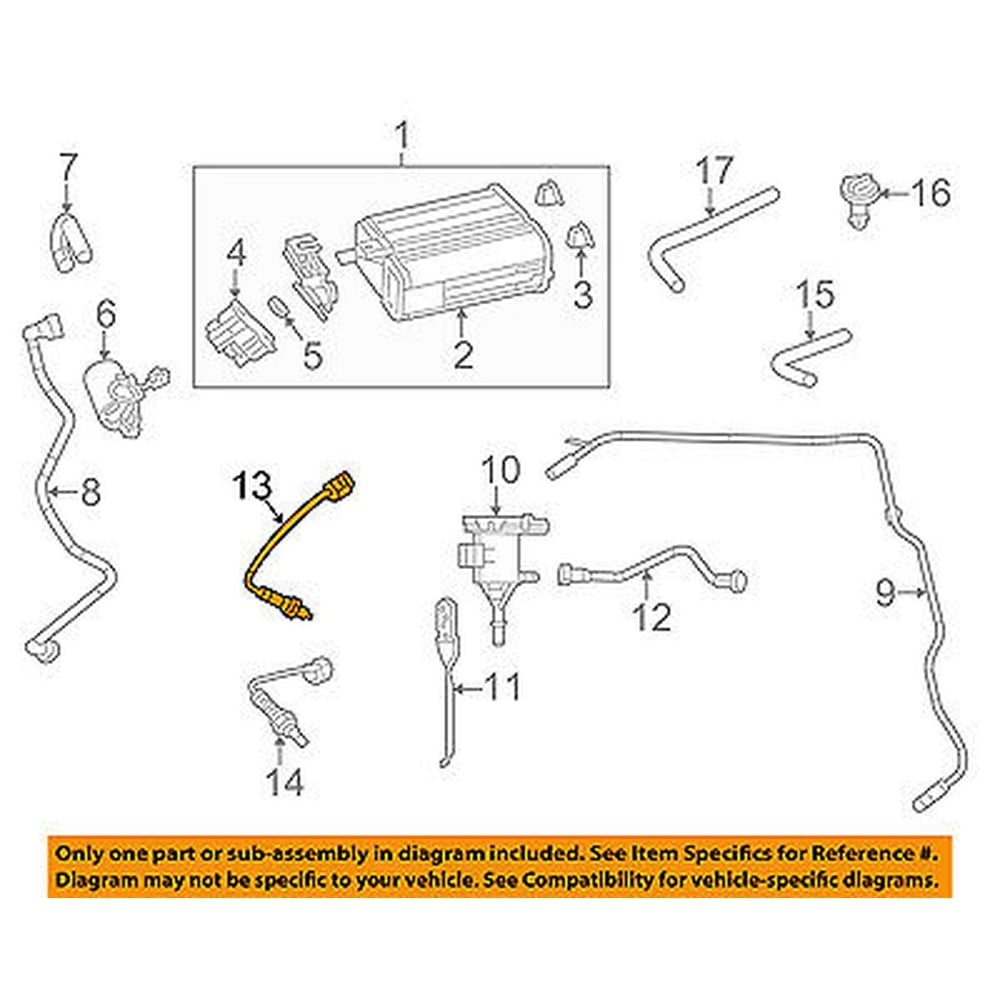 Chrysler 300 Oxygen Sensor Location CHRYSLER OEM 2013 300 5.7L-V8-Oxygen O2 Sensor-Front Left 68146512AA