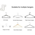 thumbnail image 5 of 60pc Clothes Hanger Connector Hooks, Clear Clothes Hanger Organizer Mini Space Saver Hangers Clothes Hanger Extender Cascading Connection Hooks for Wooden/Velvet/Metal/Plastic Hangers, 5 of 5