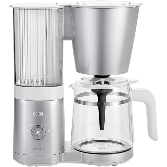 ZWILLING Enfinigy Glass Drip Coffee Maker 12 Cup, Awarded the SCA Golden Cup Standard, Black