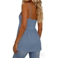 thumbnail image 5 of QASIEATN Womens Summer Tops V Neck Solid Color Casual Tank Tops Sleeveless Womens Tank Tops, 5 of 6