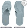 thumbnail image 4 of ROXONI Women Slippers Shower Pool Sandals Criss Cross Bathroom Quick Drying Slippers, 4 of 6