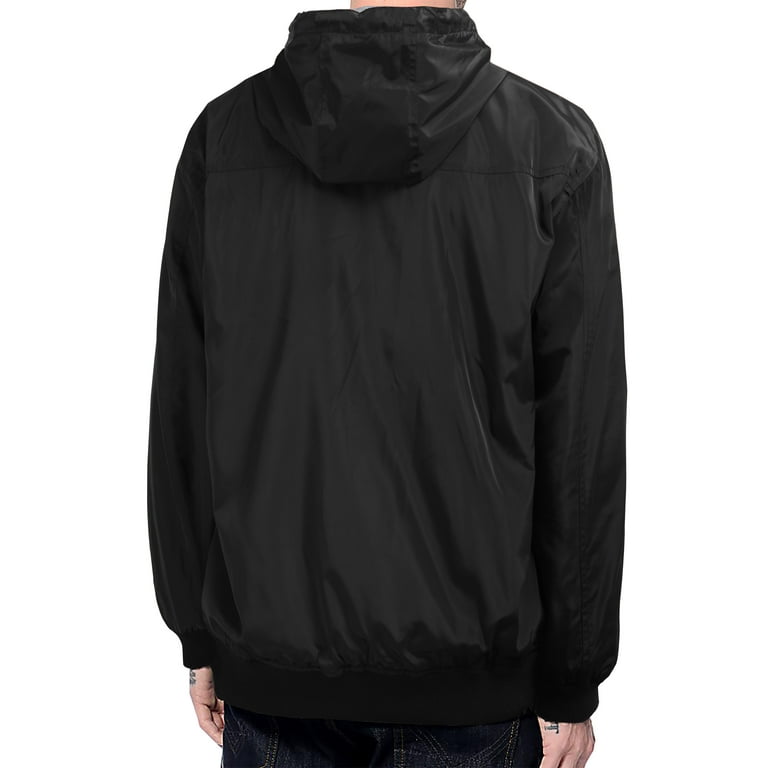 Hat and Beyond Men's Active Two Tone Windbreaker Jacket Slim Hat and Beyond Men's Active Two Tone Windbreaker Jacket Slim