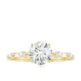 thumbnail image 4 of Rosec Jewels Certified Moissanite Round Engagement Ring 1 Carat - 7 mm - Solitaire Ring - D-VS1 Quality, 14K Yellow Gold, US 7.50, 4 of 8