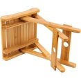 thumbnail image 6 of ZEONHAK 2 Pack 12 Inch Bamboo Folding Step Stool for Shower, Shaving and Foot Rest, Fishing, Fully Assembled, 6 of 6