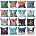 thumbnail image 3 of Bobomoti Christmas Pillow Cover Set, Cushion Pillows Cover for Couch and Bed, Xmas Trees Merry and Bright Happy Holidays, Christmas Clearance, 3 of 3
