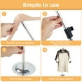 thumbnail image 4 of Shirt Display 35" Height Adjustable Shoulder Stand Shirt Rack, T Shirt Display Stand for Clothing Garment Coat Retail Vendor， Shirt Rack，Metal Clothing Display Rack, 4 of 11