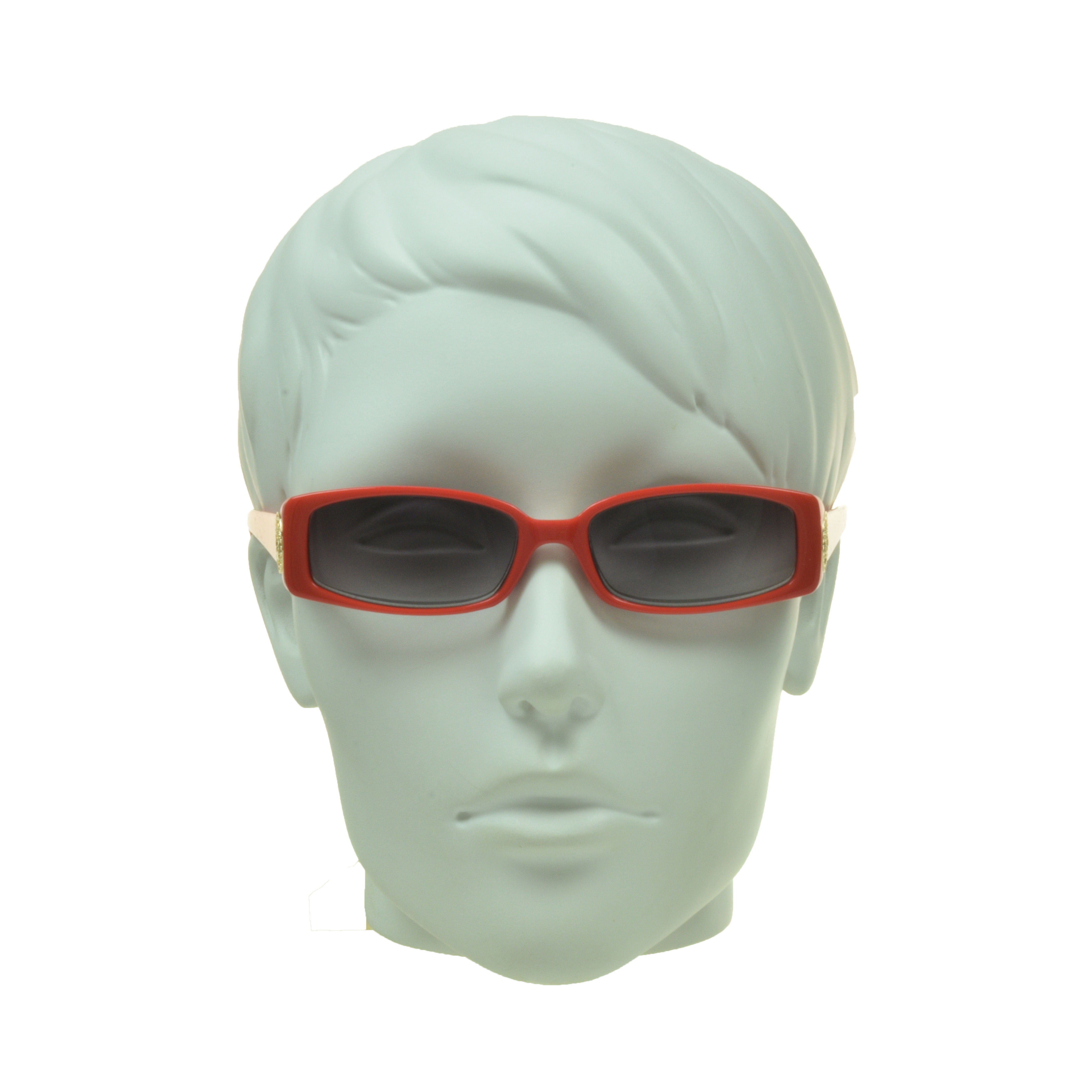 proSPORT Reading Sunglass Reader Rectangle Black & Red Frame Women NOT BIFOCAL