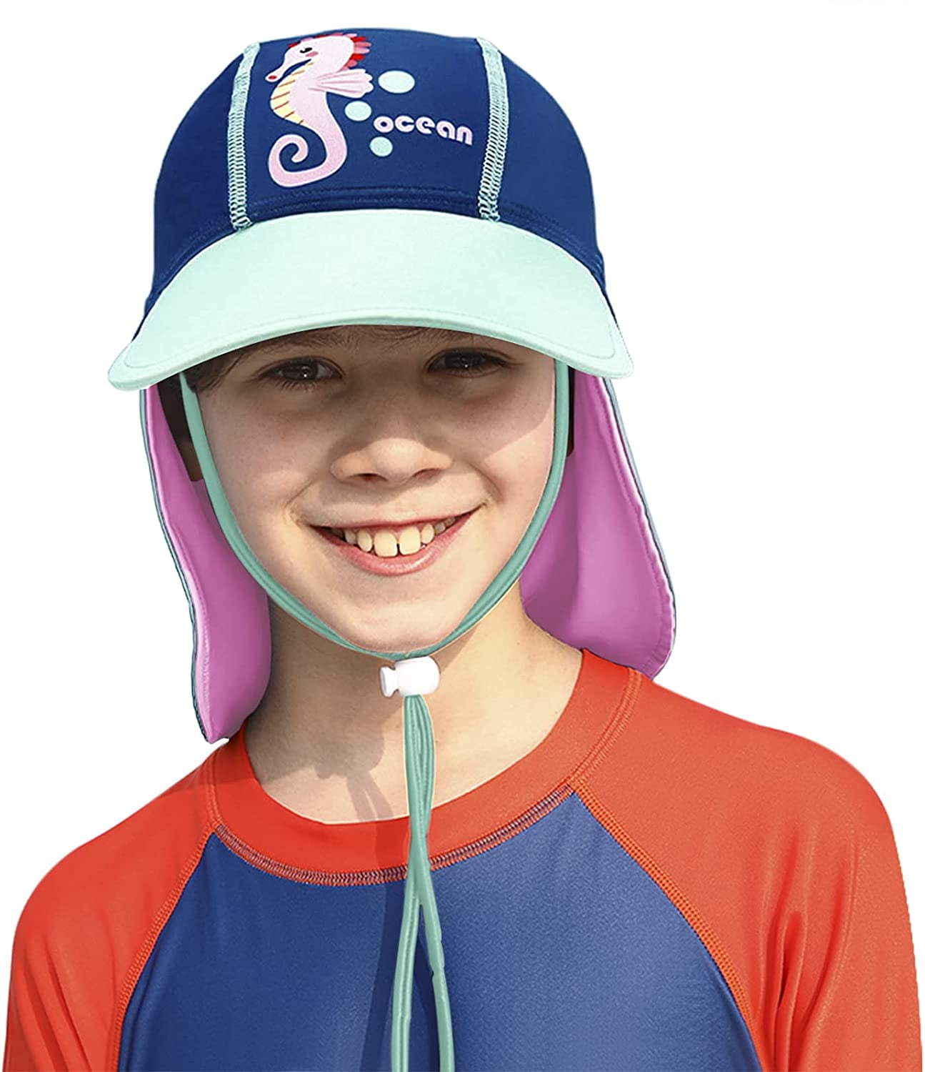 Kids Toddler Sun Hats with Neck Flap 