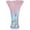 Blush, variant on Hand Blown 9 Inch Teal Glass Vase for Flowers, Wide Mouth Colorful Home Decor Vase for Centerpieces, Living Room Table, Bookshelf or Office Shelf Decoration