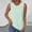 Mint Green, variant on Sevevn Women's Eyelet Pleated Sleeveless Tank Top Lightweight Crew Neck Casual Cami for Summer Light Blue 2XL