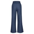thumbnail image 5 of Chbgutlmr Women's Casual Pants Wide Leg High Waisted Pants Workout Straight Leg Long Trousers with Pockets, 5 of 6