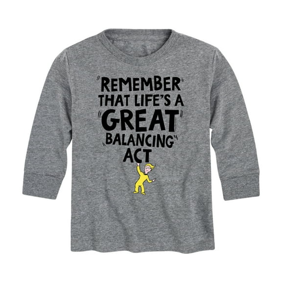 Dr. Seuss - Life Great Balancing Act - Toddler And Youth Long Sleeve Graphic T-Shirt