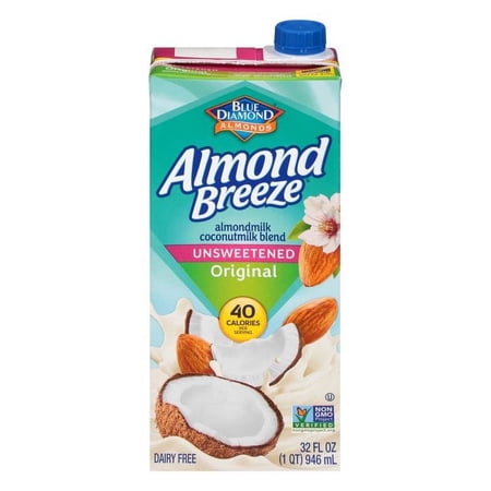 Blue Diamond Almond BreezeAlmond Coconut Blend Unsweetened Original 32 fl oz Pack of 3