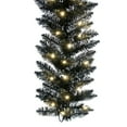 thumbnail image 2 of Vickerman 9' Black Fir Artificial Christmas Garland, Warm White Dura-Lit LED lights., 2 of 6