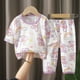 thumbnail image 4 of Kids Clothes Three Quarter Sleeve Home Cotton  Sleepwear Children's Clothing Boy Girl Autumn Winter Tops Pants SuitsChildrenSets, 4 of 6