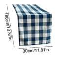 thumbnail image 3 of Checkered Cotton Linen Table Runner Farmhouse Style Dining Table Decor for Indoor Outdoor Use, 3 of 6