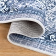 thumbnail image 6 of Boho Kitchen Rugs Sets 3 Piece with Runner Non Slip Kitchen Mats for Floor Washable Bohemian Runner Rug Set of 3 Blue&Gray, 6 of 13