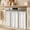 Beige, Taupe, variant on Simple Vertical Stripes Oven Skirt for Farmhouse Kitchen Décor, Modern Minimalist Lines Pink Oven Curtain Tie Top Decorative Stove Skirt, Cabinet Dish Washer Curtains with 8 Ribbon Ties 27"x20"