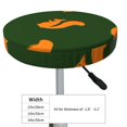 thumbnail image 3 of Salouo Bold Squirrel Silhouettes Pattern Bar Stool Cushion Cover, Round Crease-Resistant Stretchy Dustproof Stool Seat Slipcover for Bar Round Chair-14 inch, 3 of 6