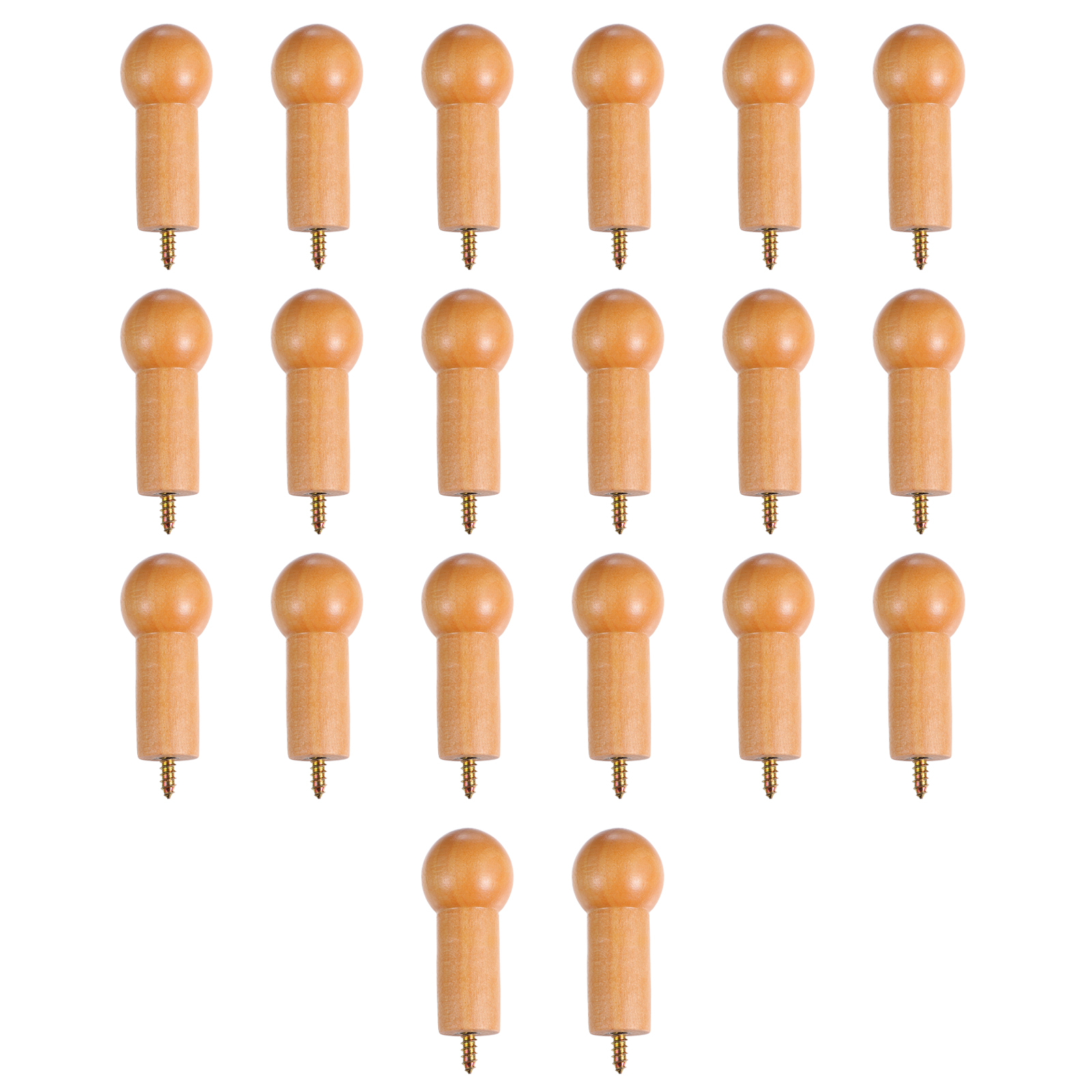 Bestonzon Wooden Wood Hook Hanger Coat Peg Shaker Single Hanging