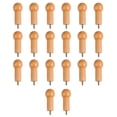 thumbnail image 1 of 20 Sets Home Round Storage Hooks Wooden Hanging Hook Useful Coat Hat Hanger, 1 of 7