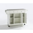 thumbnail image 3 of Crosley Furniture Full Size Stainless Steel Top Kitchen Cart, 3 of 6